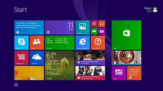 Windows 8.1开始界面